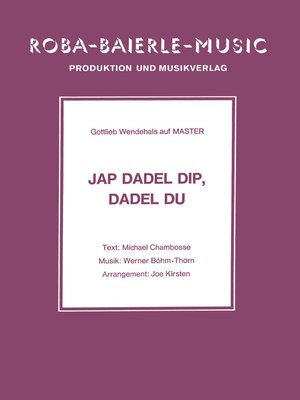 cover image of Jap Dadel Dip, Dadel Du